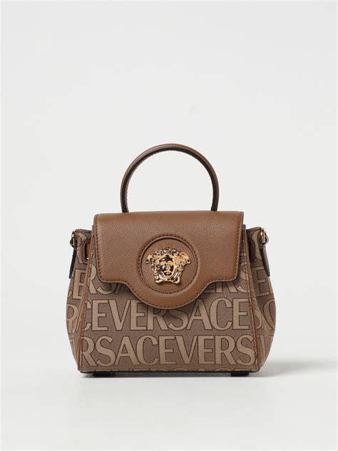 Borse Versace in Pelle Beige 